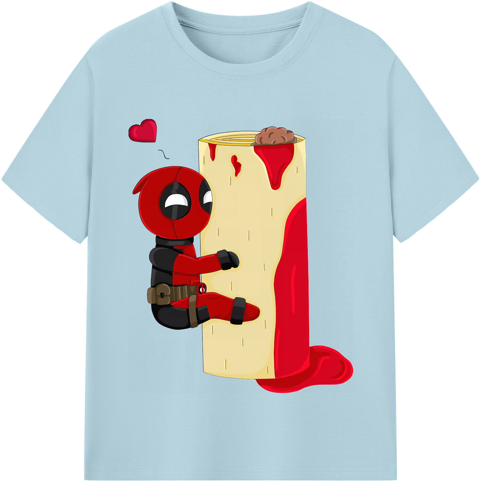 （画像用） Deadpool デッドプール 綿100％半袖Tシャツ（フロントプリント）
